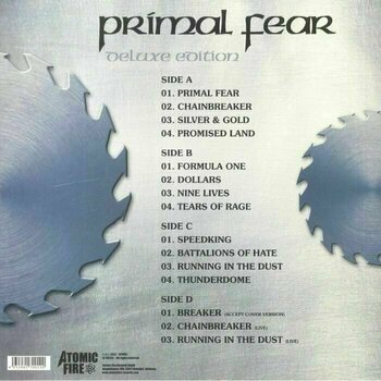 LP platňa Primal Fear - Primal Fear (Deluxe Edition) (Red Opaque Vinyl) (2 LP) - 3