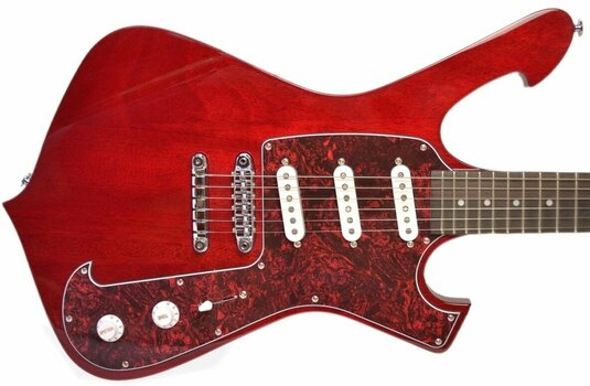 Guitarra elétrica de assinatura Ibanez FRM 100 Transparent Red - 2