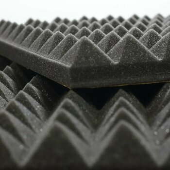 Panneau de mousse absorbant Veles-X Acoustic Pyramids Self-Adhesive 30 x 30 x 3 cm - MVSS 302 Anthracite - 4