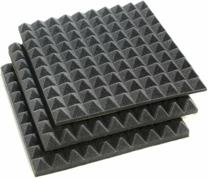 Chłonny panel piankowy Veles-X Acoustic Pyramids Self-Adhesive 30 x 30 x 3 cm - MVSS 302 Anthracite - 6