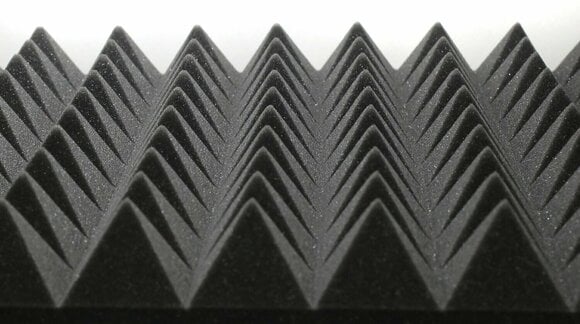 Absorbent foam panel Veles-X Acoustic Pyramids Self-Adhesive 50 x 50 x 5 cm - MVSS 302 Anthracite - 3