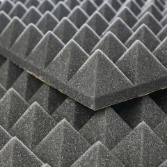 Απορροφητικό Πάνελ Αφρού Veles-X Acoustic Pyramids Self-Adhesive 50 x 50 x 5 cm - MVSS 302 Anthracite Απορροφητικό Πάνελ Αφρού - 4