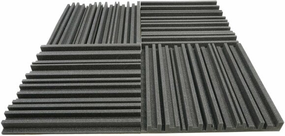 Absorbent foam panel Veles-X Acoustic Self-Adhesive Wedges 30 x 30 x 5 cm - MVSS 302 Anthracite - 7