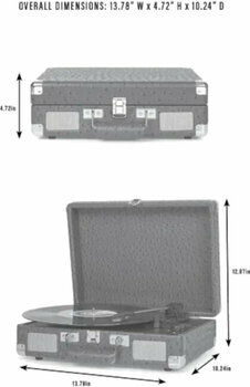 Tourne-disque portable Crosley Cruiser Plus Green Ostrich Tourne-disque portable - 7