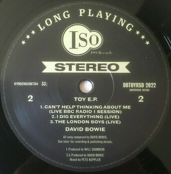 Vinyl Record David Bowie - Toy E.P. (RSD 2022) (10" Vinyl) - 3