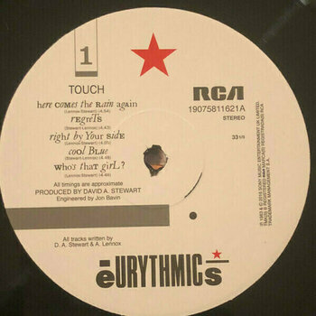 Vinyl Record Eurythmics Touch (LP) - 2