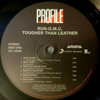 Vinyl Record Run DMC Tougher Than Leather (LP) - 2