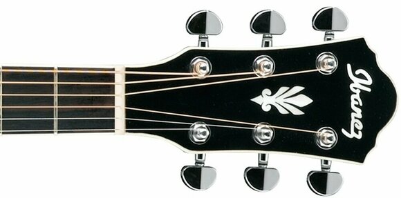 Jumbo elektro-akoestische gitaar Ibanez AEG 30II Black - 2