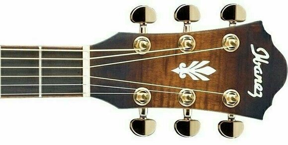 Jumbo elektro-akoestische gitaar Ibanez AEG 40II Open Pore Antique Brown Sunburst - 2