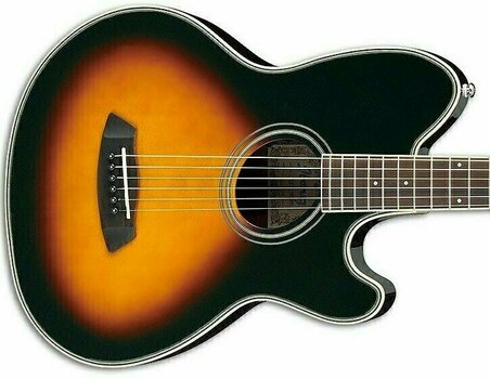 Electro-acoustic guitar Ibanez Tcy 70 Vintage Sunburst - 2