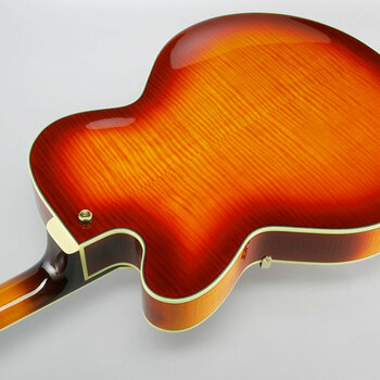 Semi-akoestische gitaar Ibanez AF 151 Aged Whiskey Burst - 4