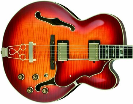 Semiakustická gitara Ibanez AF155-AWB Aged Whiskey Burst - 3