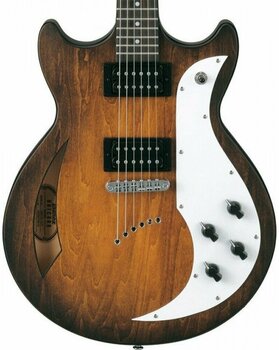 Semi-akoestische gitaar Ibanez AMF 73 Tabacco Flat - 2