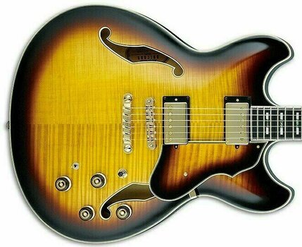 Semiakustická kytara Ibanez AS153-AYS Antique Yellow Sunburst - 4