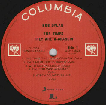Hanglemez Bob Dylan Times They Are a Changing (LP) - 2