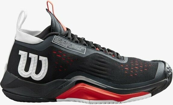 Мъжки обувки за тенис Wilson Rush Pro Surge Mens Tennis Shoe Black/White/Poppy Red 41 1/3 Мъжки обувки за тенис - 2