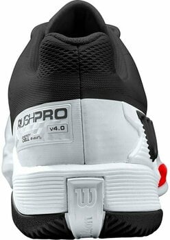 Calçado de ténis para homem Wilson Rush Pro 4.0 Mens Tennis Shoe Black/White/Poppy Red 41 1/3 Calçado de ténis para homem - 4