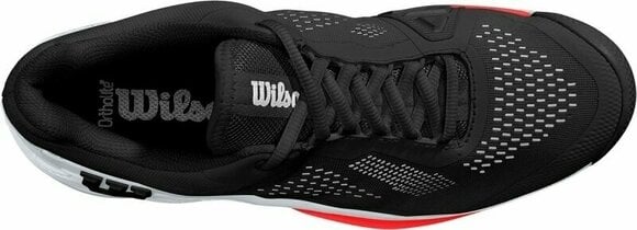 Chaussures de tennis pour hommes Wilson Rush Pro 4.0 Mens Tennis Shoe Black/White/Poppy Red 41 1/3 Chaussures de tennis pour hommes - 5