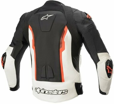Giacca di pelle Alpinestars Missile V2 Leather Jacket Black/White/Red Fluorescent 50 Giacca di pelle - 2