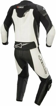 Tuta da moto divisible Alpinestars GP Force Chaser Leather Suit 2 Pc Black/White 50 Tuta da moto divisible - 2