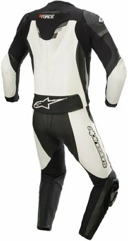 Mono de moto de dos piezas Alpinestars GP Force Chaser Leather Suit 2 Pc Black/White 52 Mono de moto de dos piezas - 2