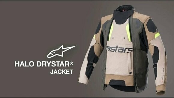 Textile Jacket Alpinestars Halo Drystar Jacket Black/Black L Textile Jacket - 12