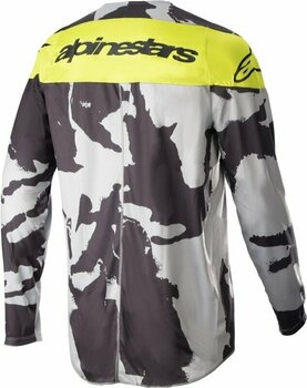 Motocross Jersey Alpinestars Racer Tactical Jersey Gray/Camo/Yellow Fluorescent L Motocross Jersey - 2