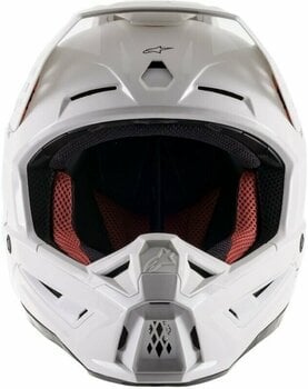 Čelada Alpinestars S-M5 Solid Helmet White Glossy L Čelada - 4