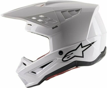 Čelada Alpinestars S-M5 Solid Helmet White Glossy L Čelada - 5