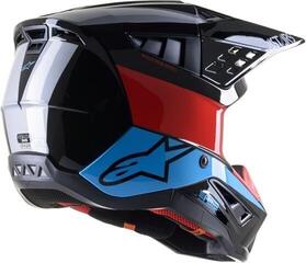 Helm Alpinestars S-M5 Bond Helmet Black/Red/Cyan Glossy XL Helm - 1