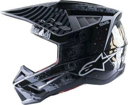 Κράνος Cross / Enduro Alpinestars S-M5 Solar Flare Helmet Black/Gray/Gold Glossy M Κράνος Cross / Enduro - 4