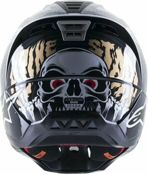 Helmet Alpinestars S-M5 Solar Flare Helmet Black/Gray/Gold Glossy M Helmet - 7