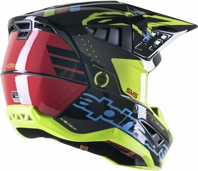 Κράνος Cross / Enduro Alpinestars S-M5 Action Helmet Black/Cyan/Yellow Fluorescent/Glossy XL Κράνος Cross / Enduro - 5