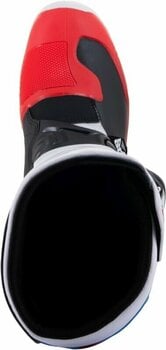 Motorcycle Boots Alpinestars Tech 3 Boots White/Bright Red/Dark Blue 42 Motorcycle Boots - 6