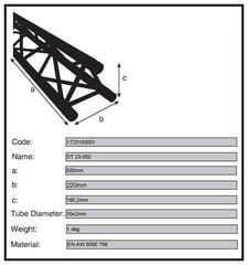 Triangle truss Duratruss DT 23-050 Triangle truss - 1