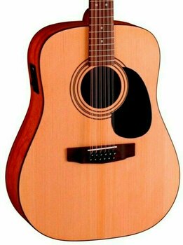 12-string Acoustic-electric Guitar Cort AD810-12E Natural - 2