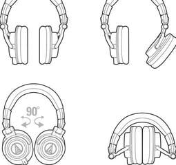 Studiohörlurar Audio-Technica ATH-M50X Studiohörlurar - 7