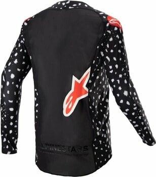 Motokrosový dres Alpinestars Supertech North Jersey Black/Neon Red S Motokrosový dres - 2