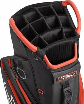 Golfbag Titleist Cart 14 Black/Black/Red Golfbag - 4