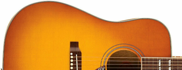 Guitare Dreadnought acoustique-électrique Gibson Hummingbird Red Spurce Heritage Cherry Sunburst - 4