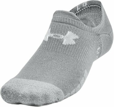 Fitness Socks Under Armour HeatGear Ultra Low Tab 3-Pack Steel/White L Fitness Socks - 2