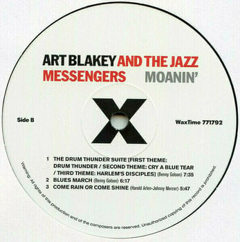 Vinyl Record Art Blakey & Jazz Messengers - Moanin (LP) - 3