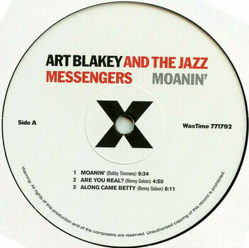 Vinyl Record Art Blakey & Jazz Messengers - Moanin (LP) - 2