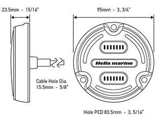 Boat Exterior Light Hella Marine  Apelo A2 Aluminum RGB Underwater Light Charcoal Lens Boat Exterior Light - 3