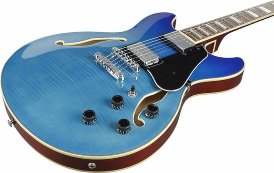 Halvakustisk gitarr Ibanez AS73FM-AZG Azure Blue Gradation Halvakustisk gitarr - 3