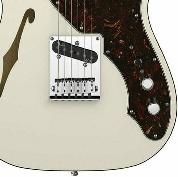Chitarra Elettrica Fender American Deluxe Telecaster Thinline Olympic White - 4