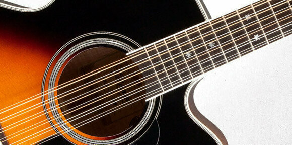 Gitara elektroakustyczna 12-strunowa Takamine P6JC-12 Brown Sunburst - 2