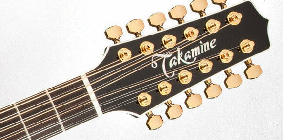 12 húros elektroakusztikus gitár Takamine P6JC-12 Brown Sunburst - 3