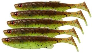 Esca siliconica Savage Gear Fat Minnow T-Tail 5 pcs Chartreuse Pumpkin 10,5 cm 11 g Esca siliconica - 1