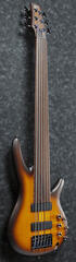 Fretless E-Bass Ibanez SRF706-BBF Brown Burst Flat Fretless E-Bass - 1